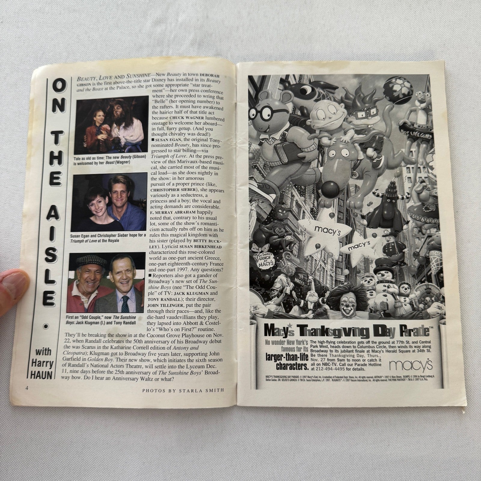 Jackie An American Life Cast Signed Program Playbill 1997 Margaret Colin