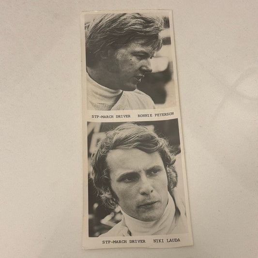 Niki Lauda Ronnie Peterson Racing Driver Photo Photograph Vintage