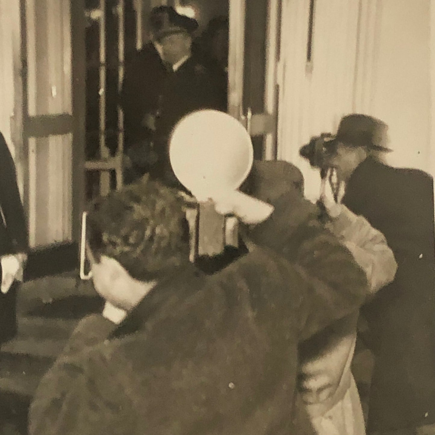 Press Photo Photograph President Franklin Roosevelt Cabinet News Photographers