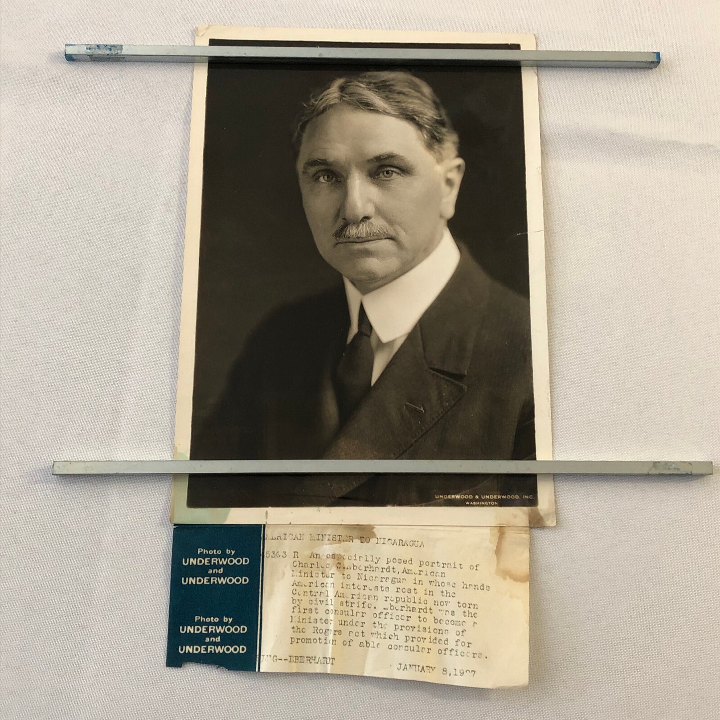 Press Photograph Photo US Ambassador to Nicaragua Portrait Underwood Photo 1920s