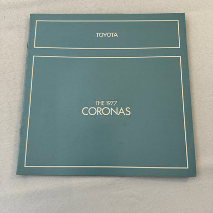 1977 Toyota Corona Car Sales Brochure Catalog Custom Sedan Deluxe Wagon Luxury