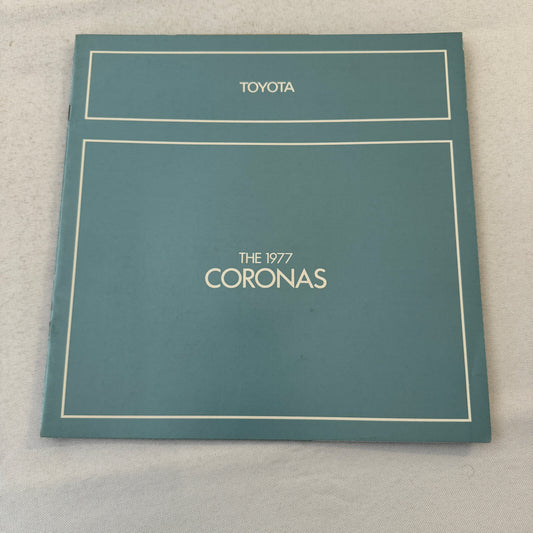 1977 Toyota Corona Car Sales Brochure Catalog Custom Sedan Deluxe Wagon Luxury