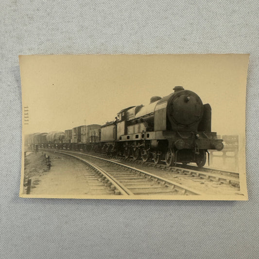 Vintage Train Locomotive Photo Photograph