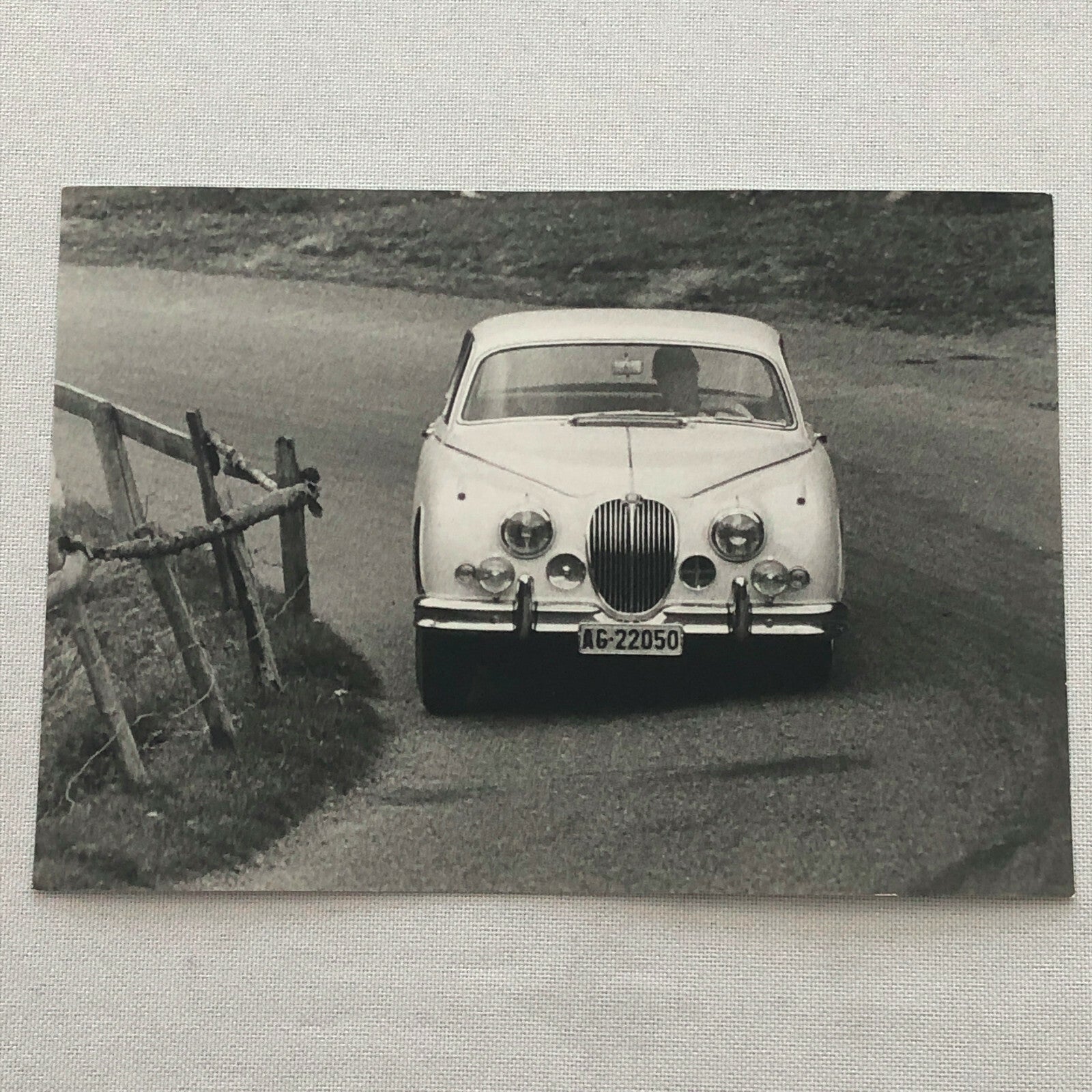 Vintage Jaguar 3.4 Racing Photo Photograph Lienhard ? 