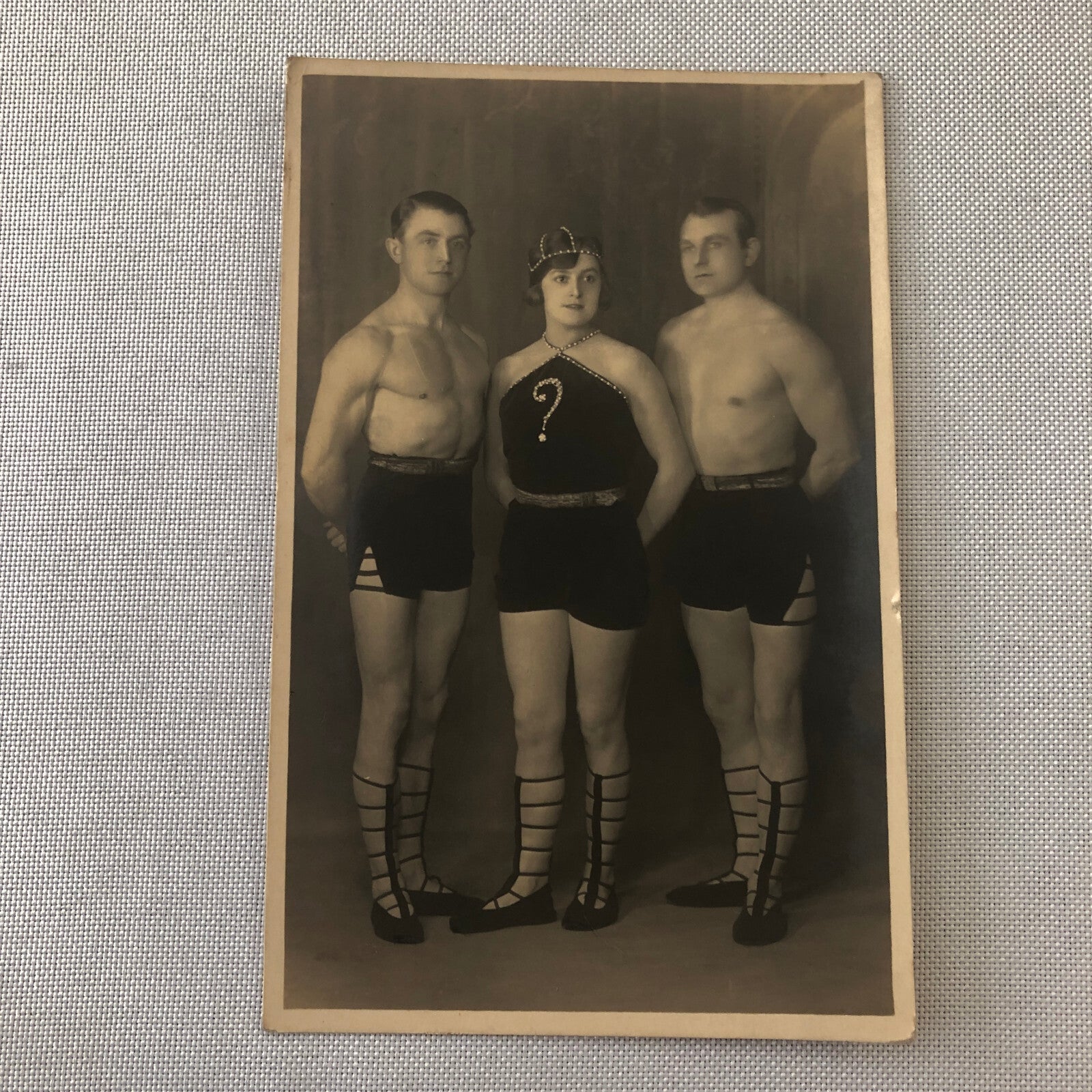 Circus Performer Aerial Acrobats Rinaldos Trio RPPC Real Photo Postcard