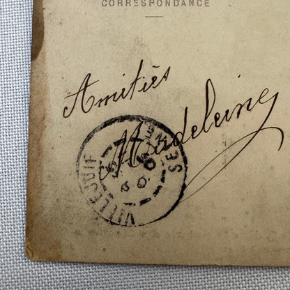 Vintage Zeppelin Airship Dirigible Postcard Post Card French Lebaudy Le Jaune