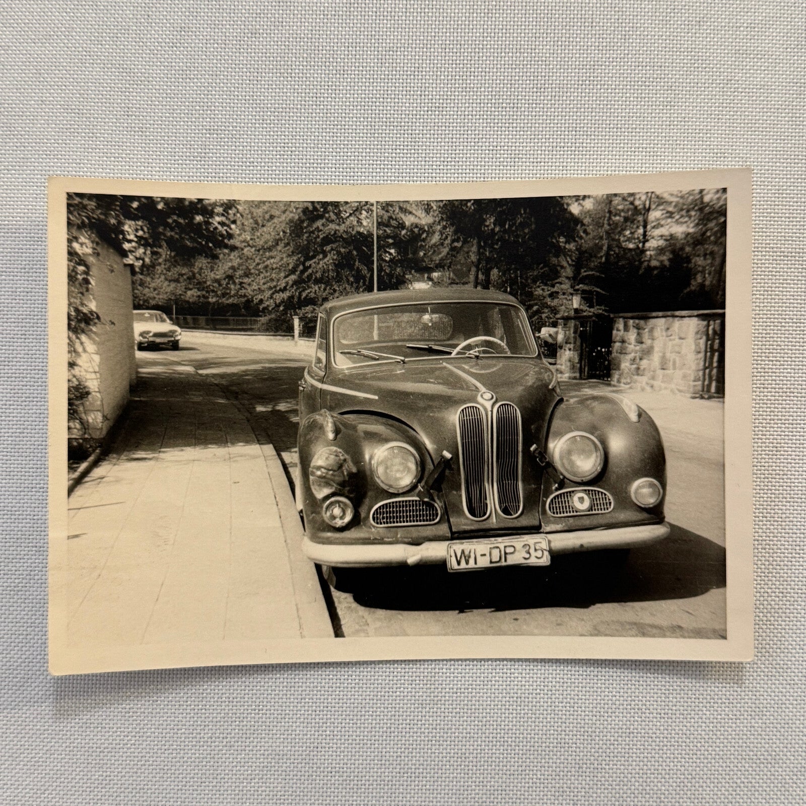 Vintage BMW Car Automobile Photo Photograph Print