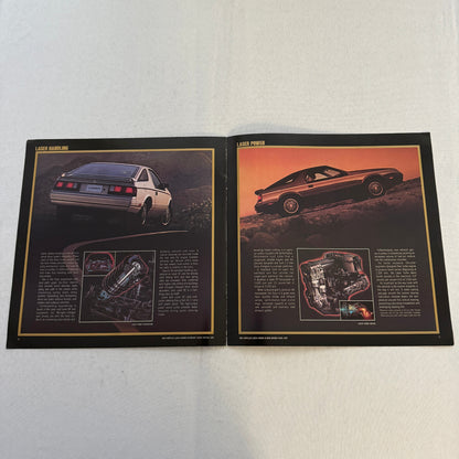 1986 Chrysler Laser Sports Car Sales Brochure Catalog Advertising XE