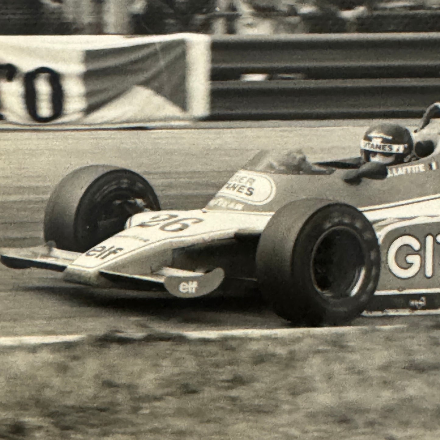 Jacques Laffite Racing Driver Photo Photograph Print Gitanes 26 Car