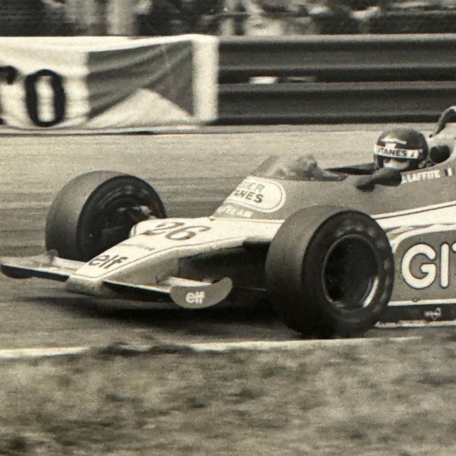 Jacques Laffite Racing Driver Photo Photograph Print Gitanes 26 Car
