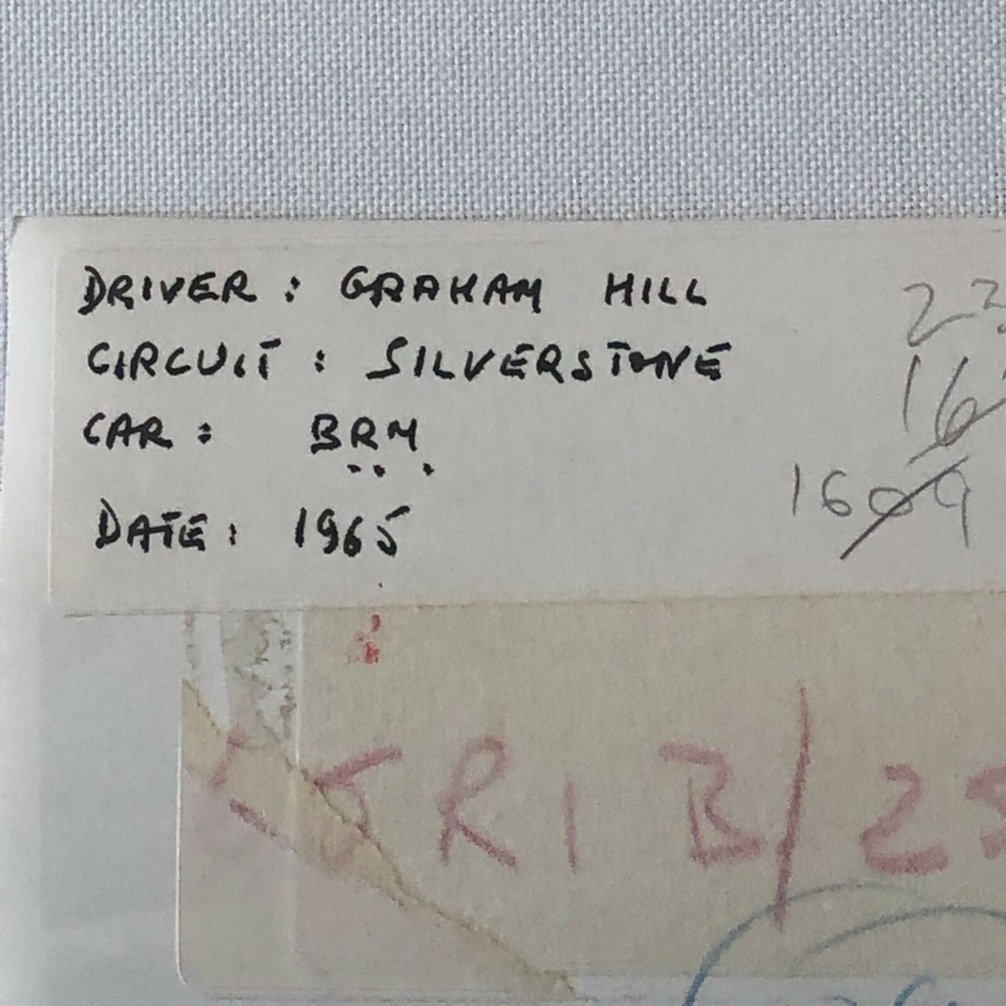 1965 Graham Hill BRM Racing Car Photo Photograph at Silverstone Track 