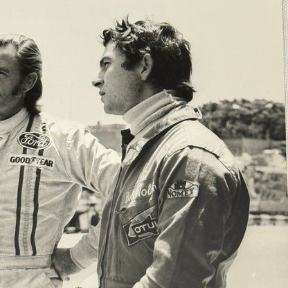 Vintage Racing Photo 1971 Interlagos F2 Race Tim Schenken Graham Hill Bob Wollek