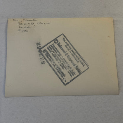Press Photo Photograph First Lady Eleanor Roosevelt Men in Military Uniform