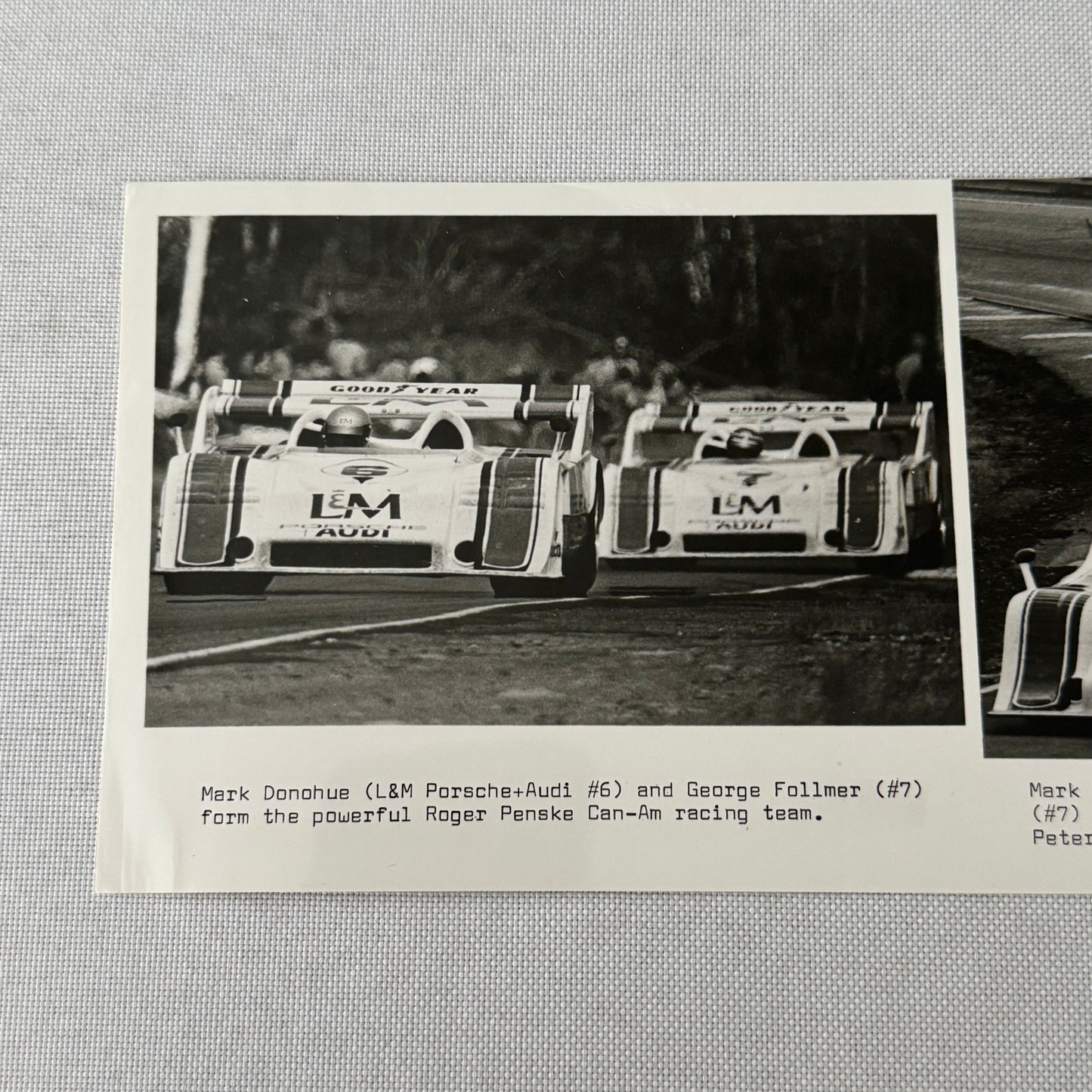 George Follmer and Mark Donohue Porsche Audi L&M Racing Photo Photograph Print
