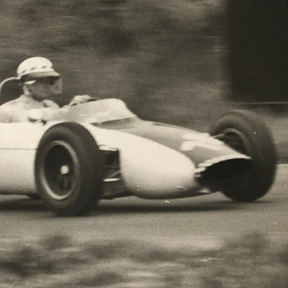 Vintage Racing Car Driver Photo Photograph Print - 1961 Brands Hatch 