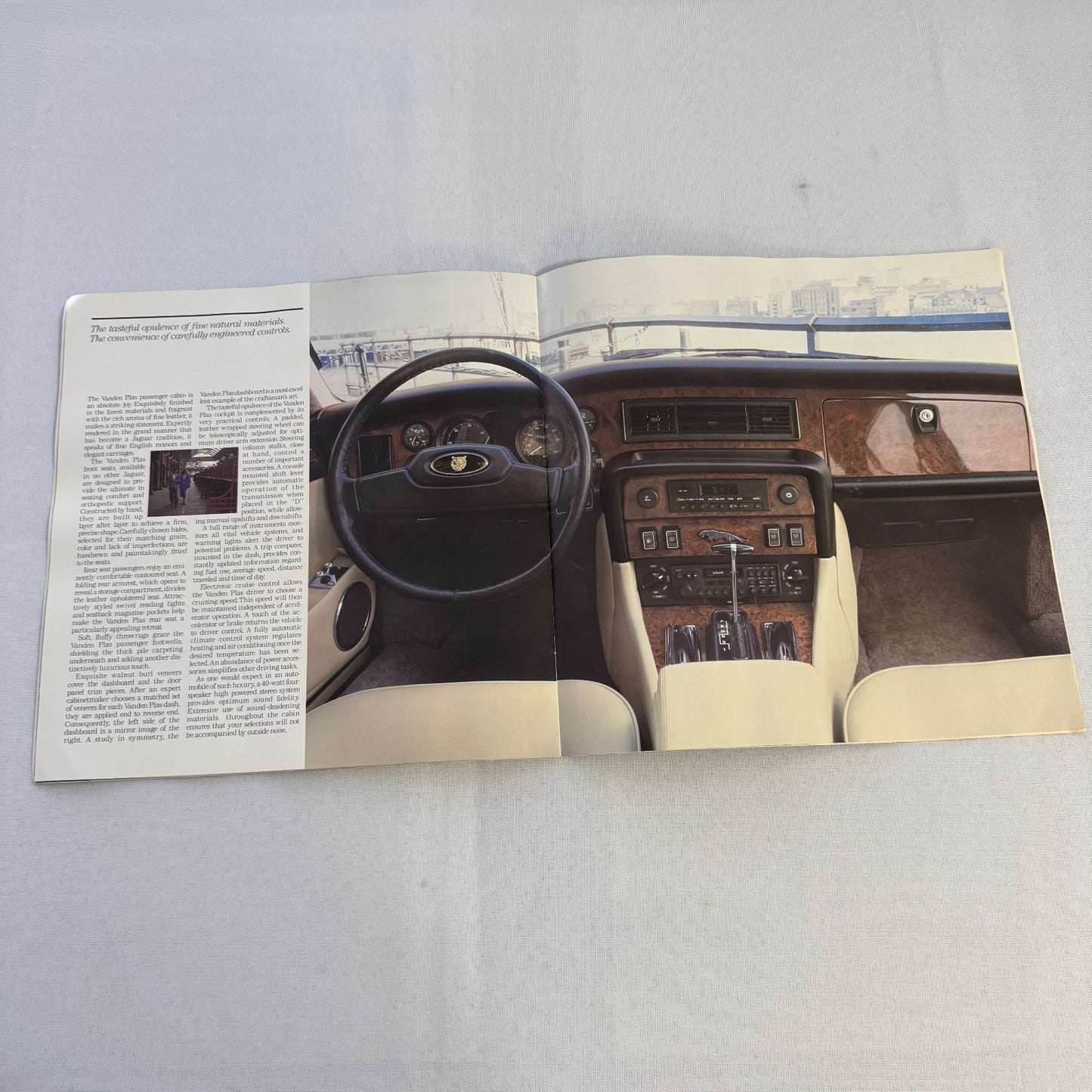 Vintage Jaguar Car Brochure XJ6 Sovereign XJ12 Plas Catalog Automobile 1985 1986