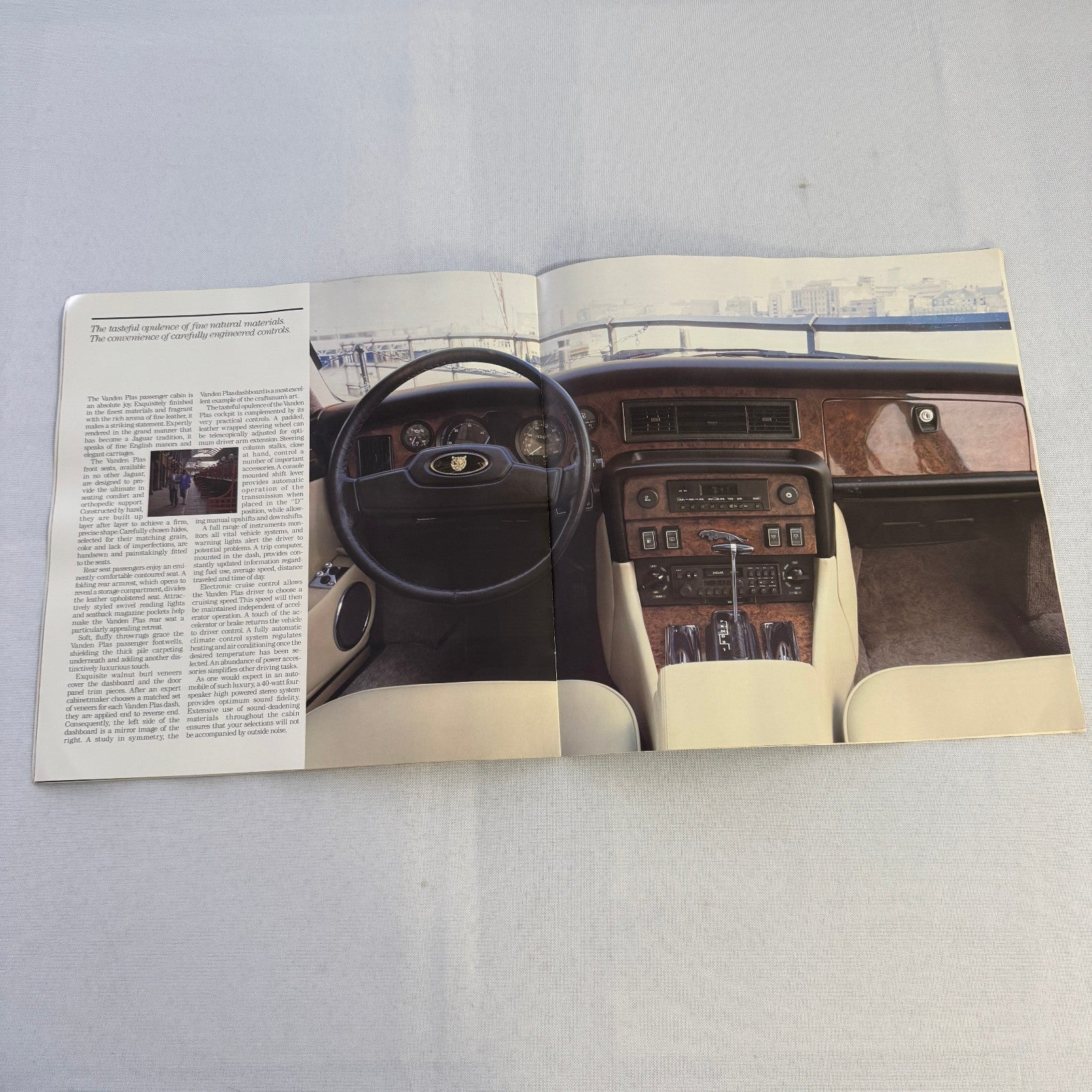 Vintage Jaguar Car Brochure XJ6 Sovereign XJ12 Plas Catalog Automobile 1985 1986