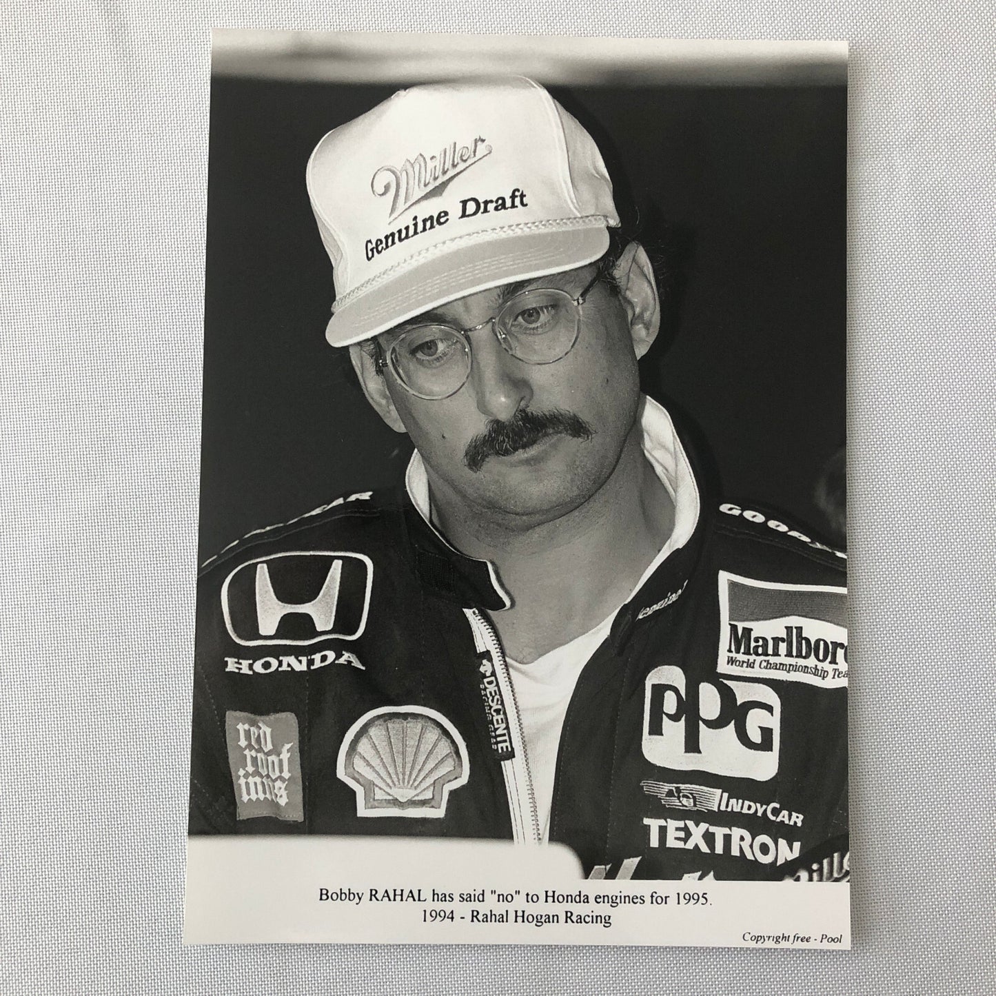 Vintage Indy Indianapolis Racing Press Photo Photograph Bobby Rahal 1994 Honda