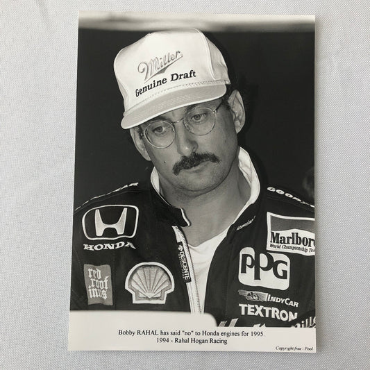 Vintage Indy Indianapolis Racing Press Photo Photograph Bobby Rahal 1994 Honda