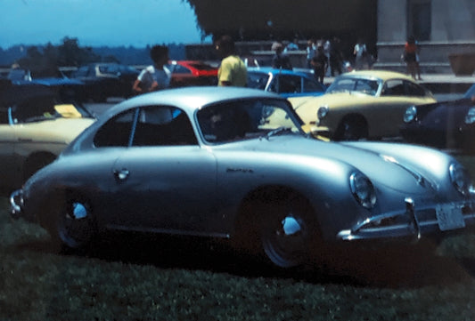 Porsche 356 Coupe Car Show 35mm Photo Slide Vintage 1981
