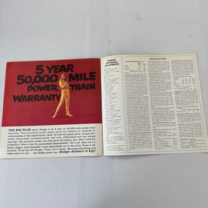 1967 Dodge Car Sales Brochure Catalog Monaco 500 Polara 500 Vintage Canadian