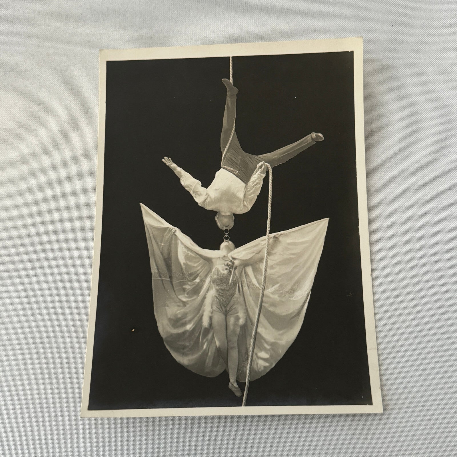 Vintage Circus Acrobat Balancing Act Photo Photograph Beautiful