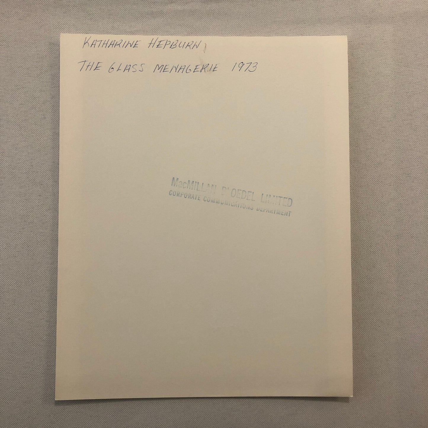 Katharine Hepburn Actress Photo Photograph Print Movie Still The Glass Menagerie