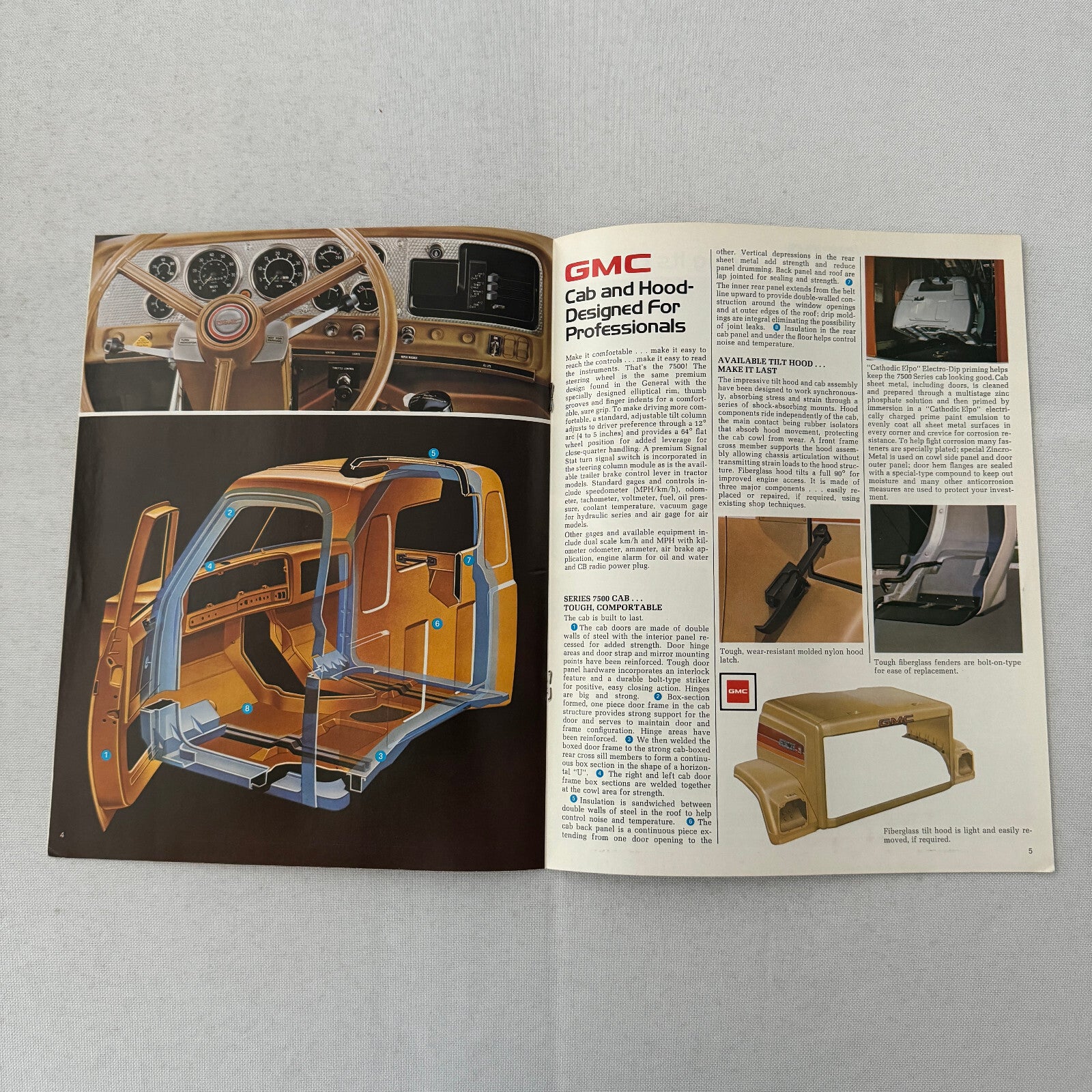 GMC 7500 Series Truck Sales Brochure Catalog Advertising Vintage