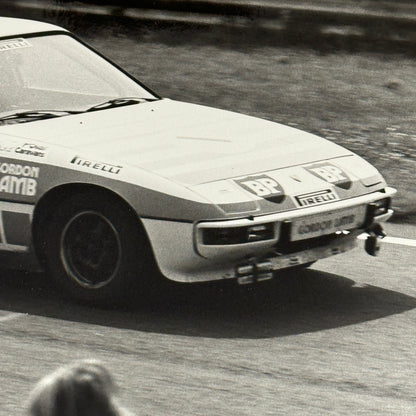 Porsche 924 Racing Car Photo Photograph Vintage 1979