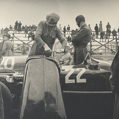 Racing Photograph 1937 Richard Seaman Delage Earl Howe Bugatti Photo Photograph