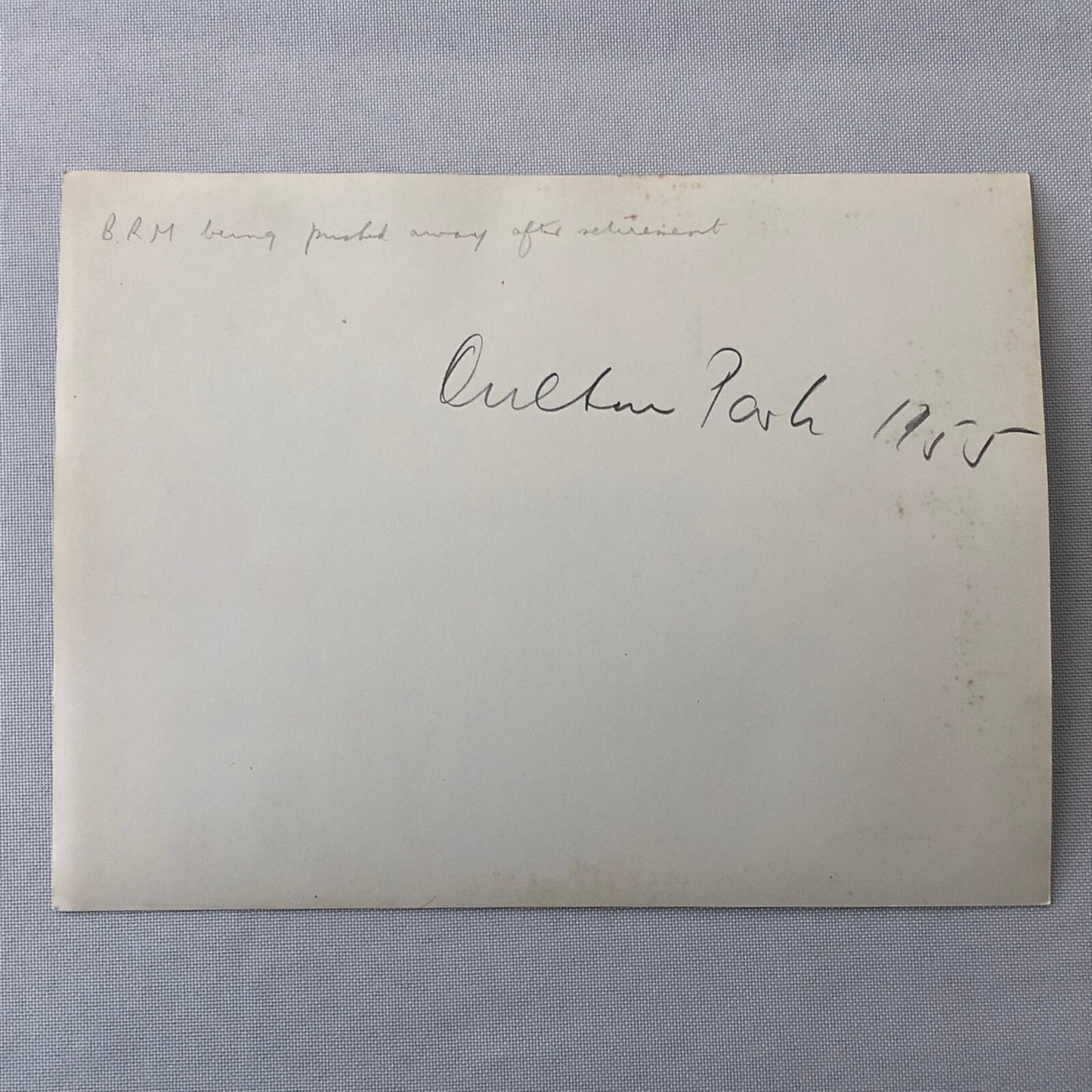 Vintage BRM Racing Car Press Photo Photograph Oulton Park 1955