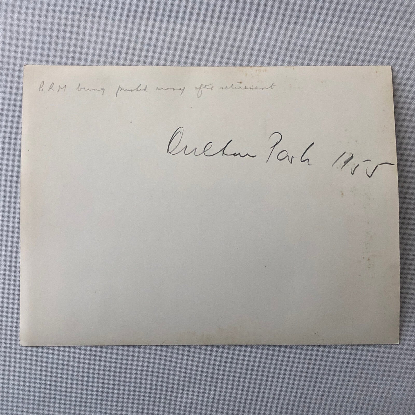 Vintage BRM Racing Car Press Photo Photograph Oulton Park 1955