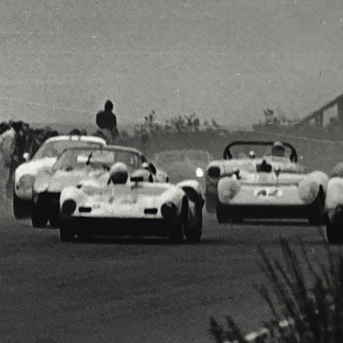 Vintage Racing Press Photo Photograph Print Tag AL22E3