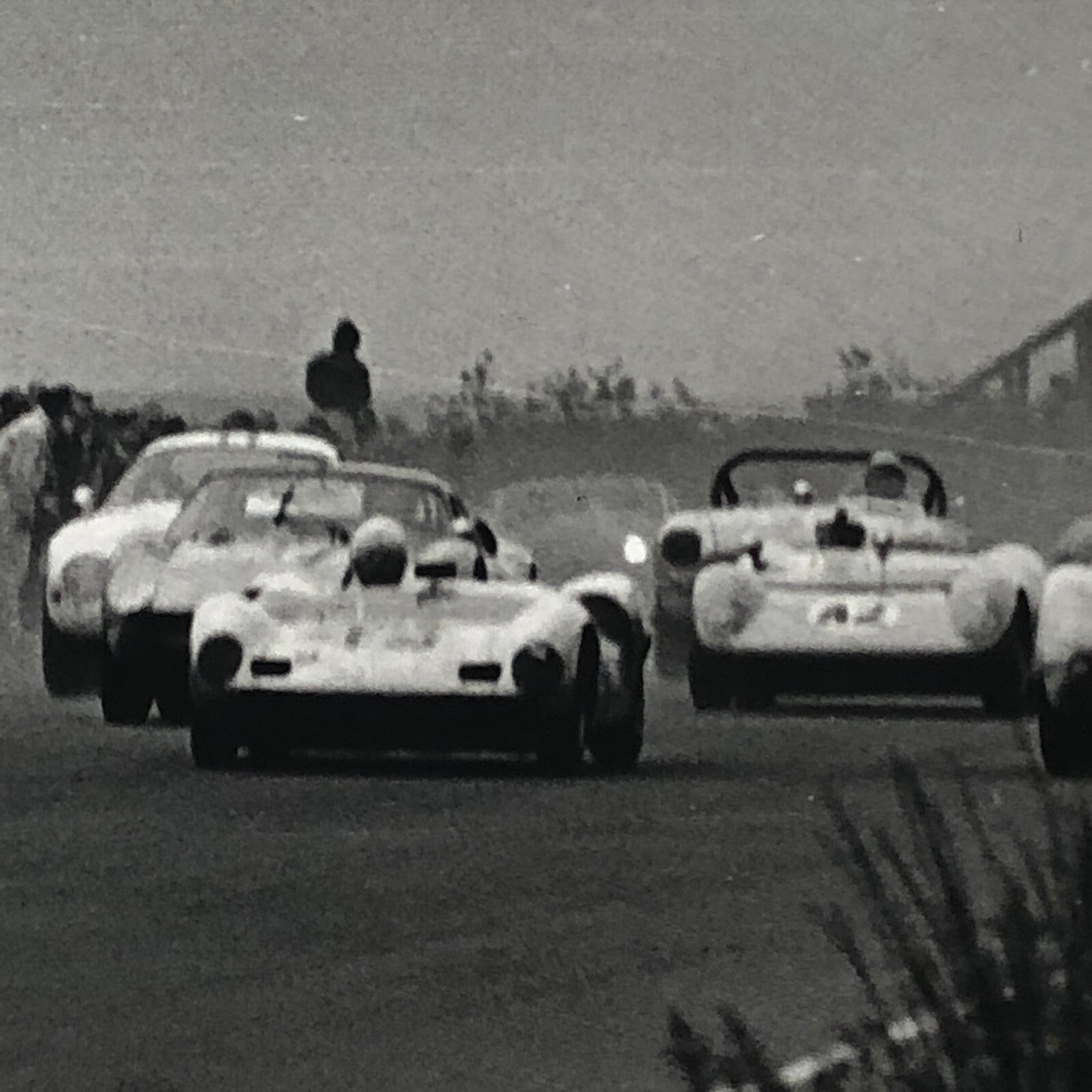 Vintage Racing Press Photo Photograph Print Tag AL22E3