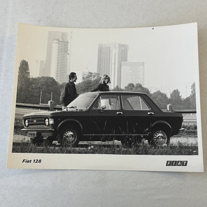 Fiat 128 Car Factory Press Photo Photograph Print Vintage