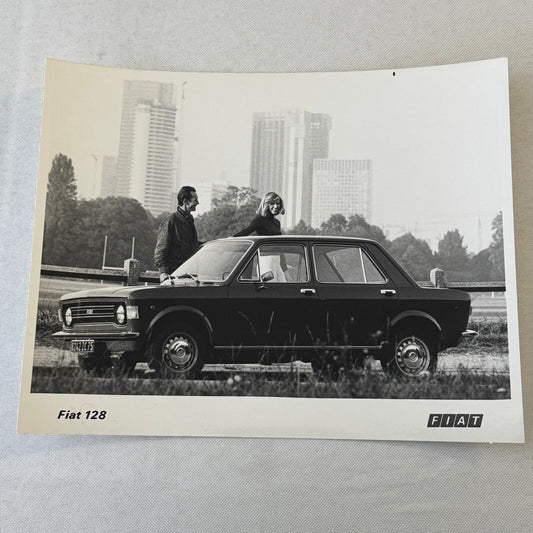 Fiat 128 Car Factory Press Photo Photograph Print Vintage