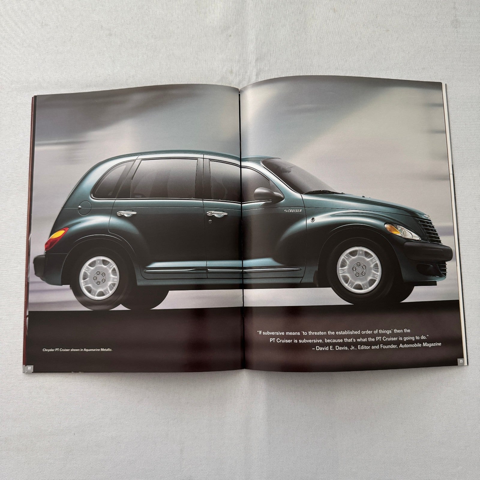 2001 Chrysler PT Cruiser Car Sales Brochure Catalog Advertising Canadian