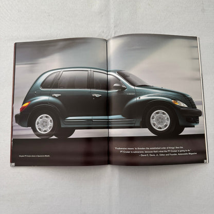 2001 Chrysler PT Cruiser Car Sales Brochure Catalog Advertising Canadian