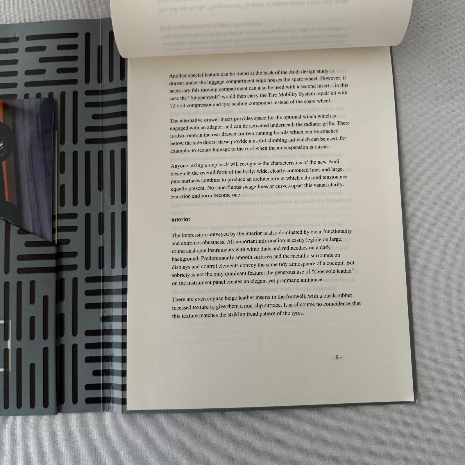 2000 Audi Steppenwolf Concept Car Prototype Press Kit Photos Germany