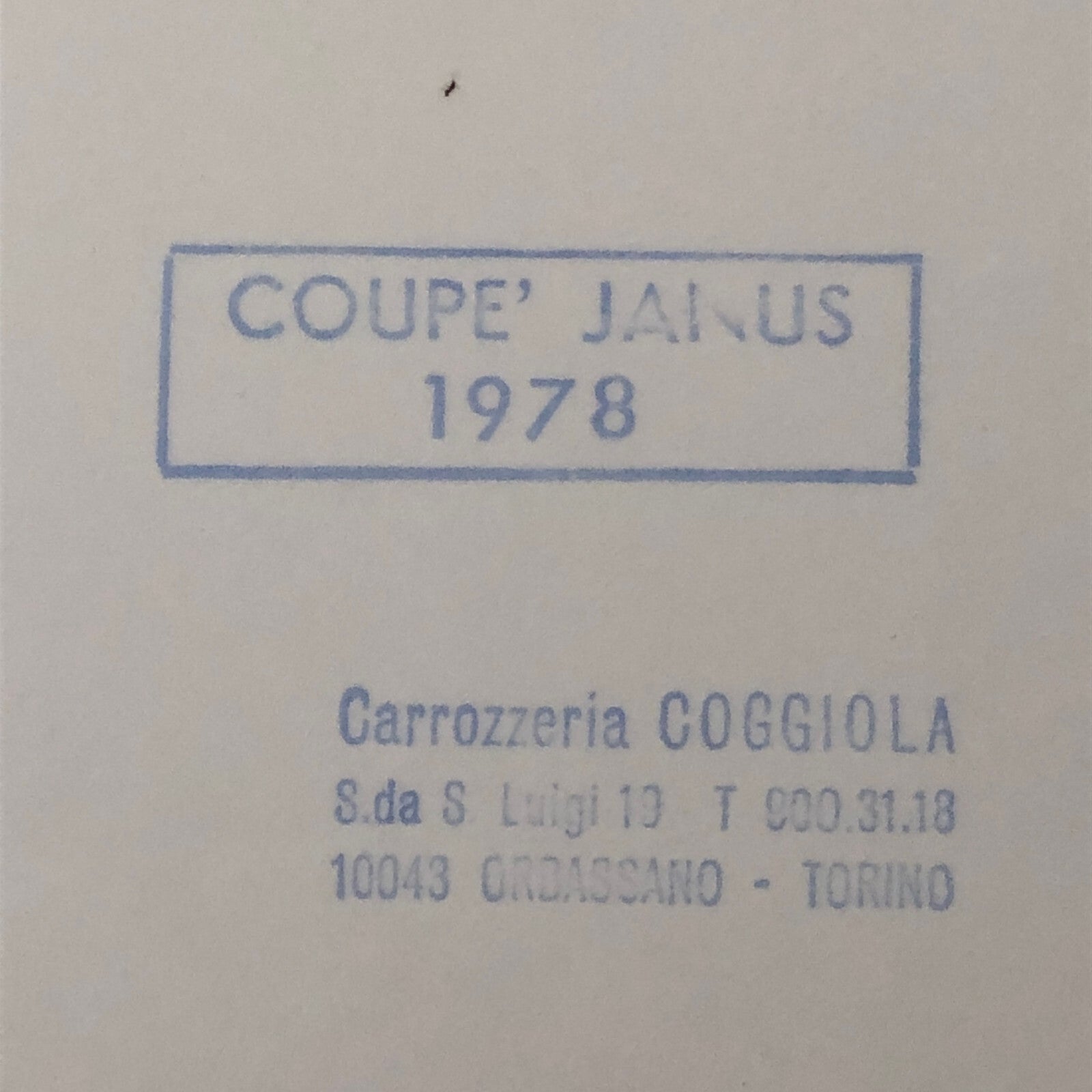 Carrozzeria Coggiola Coupe Janus 1978 Concept Car Photo Photograph Print