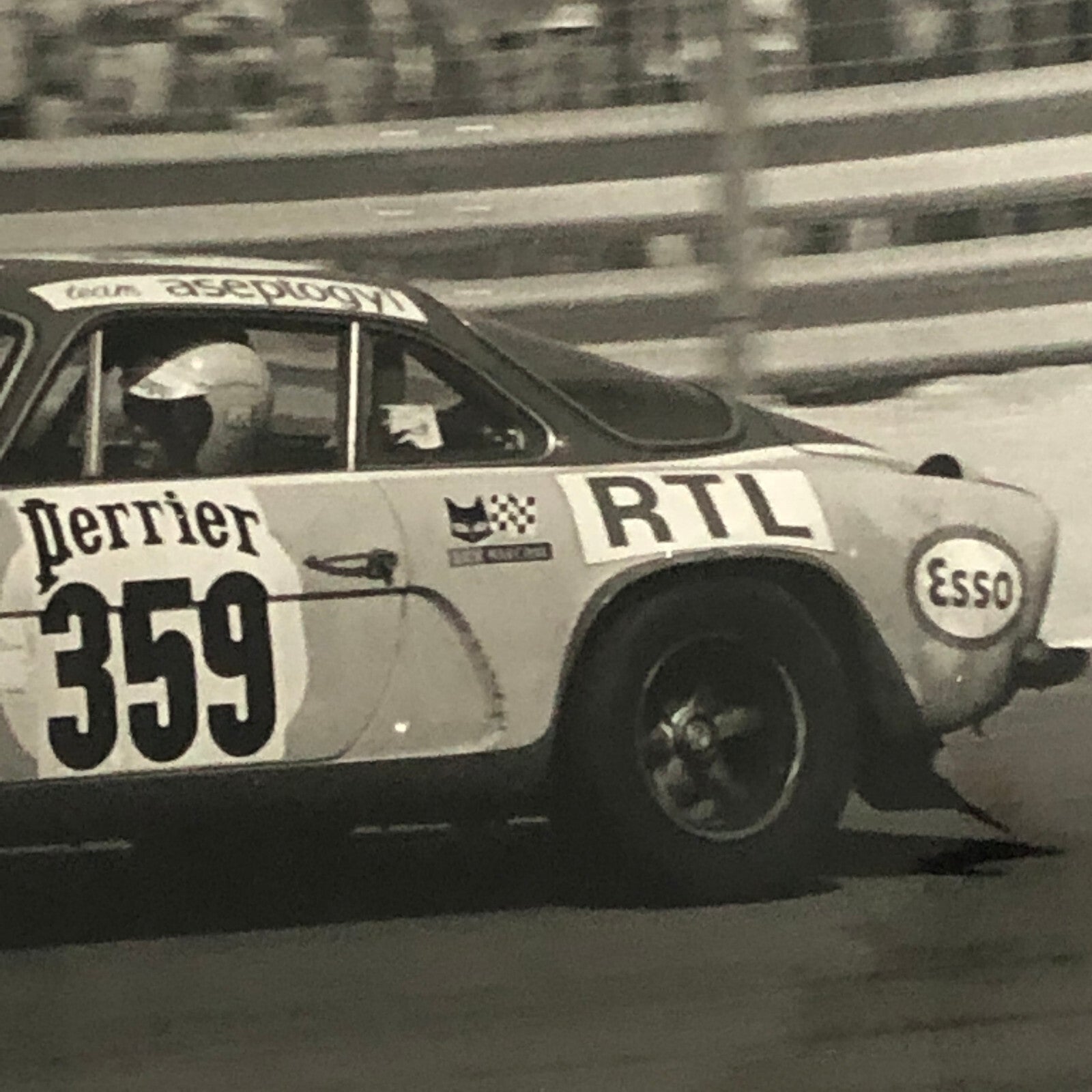 Vintage Renault Alpine Racing Photo Photograph Print 1972