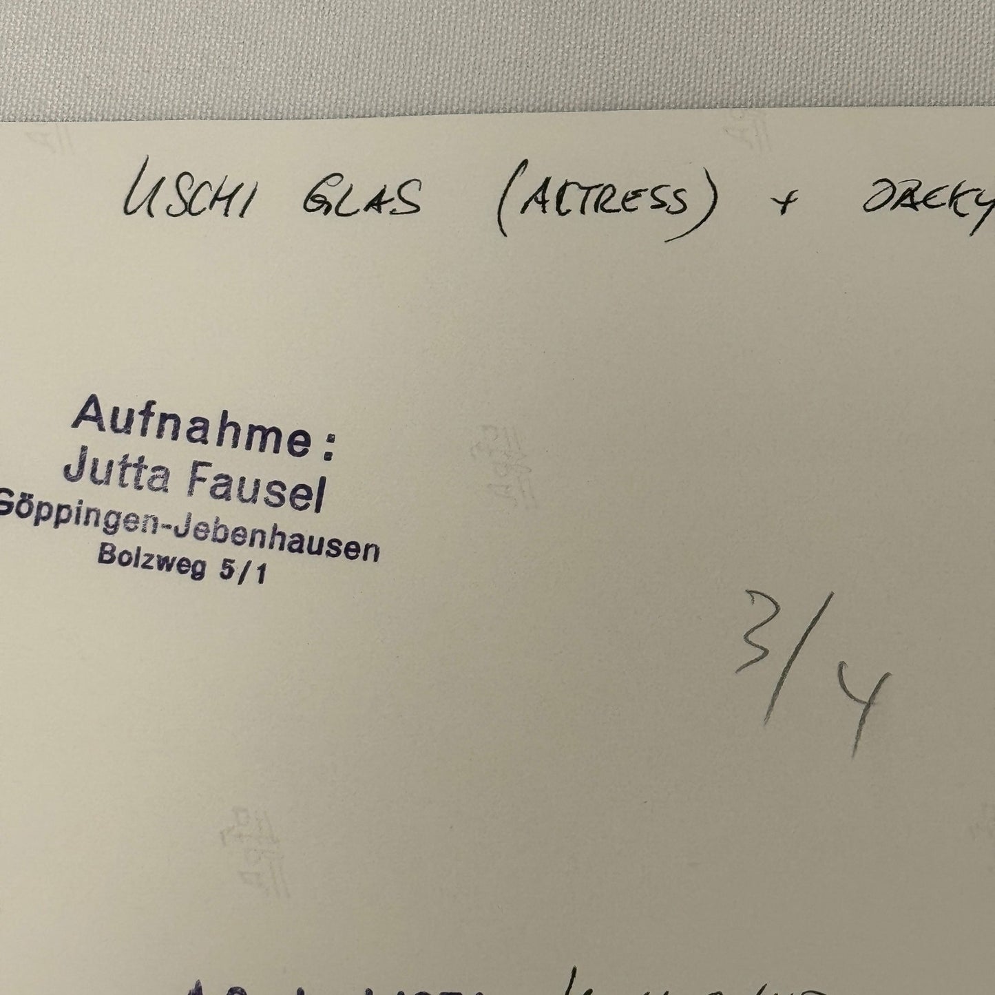 Vintage Racing Photo 1971 Hockenheim Jacky Ickx with Actress Uschi Glas