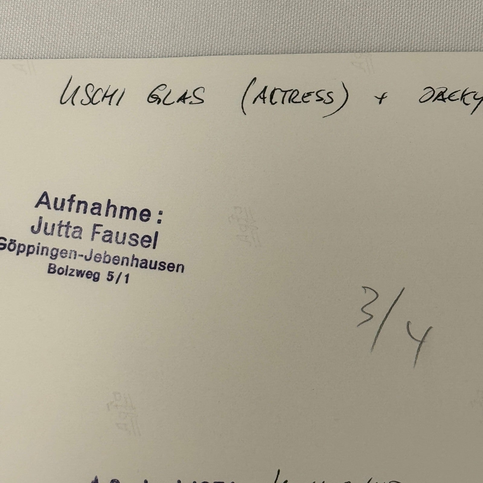 Vintage Racing Photo 1971 Hockenheim Jacky Ickx with Actress Uschi Glas