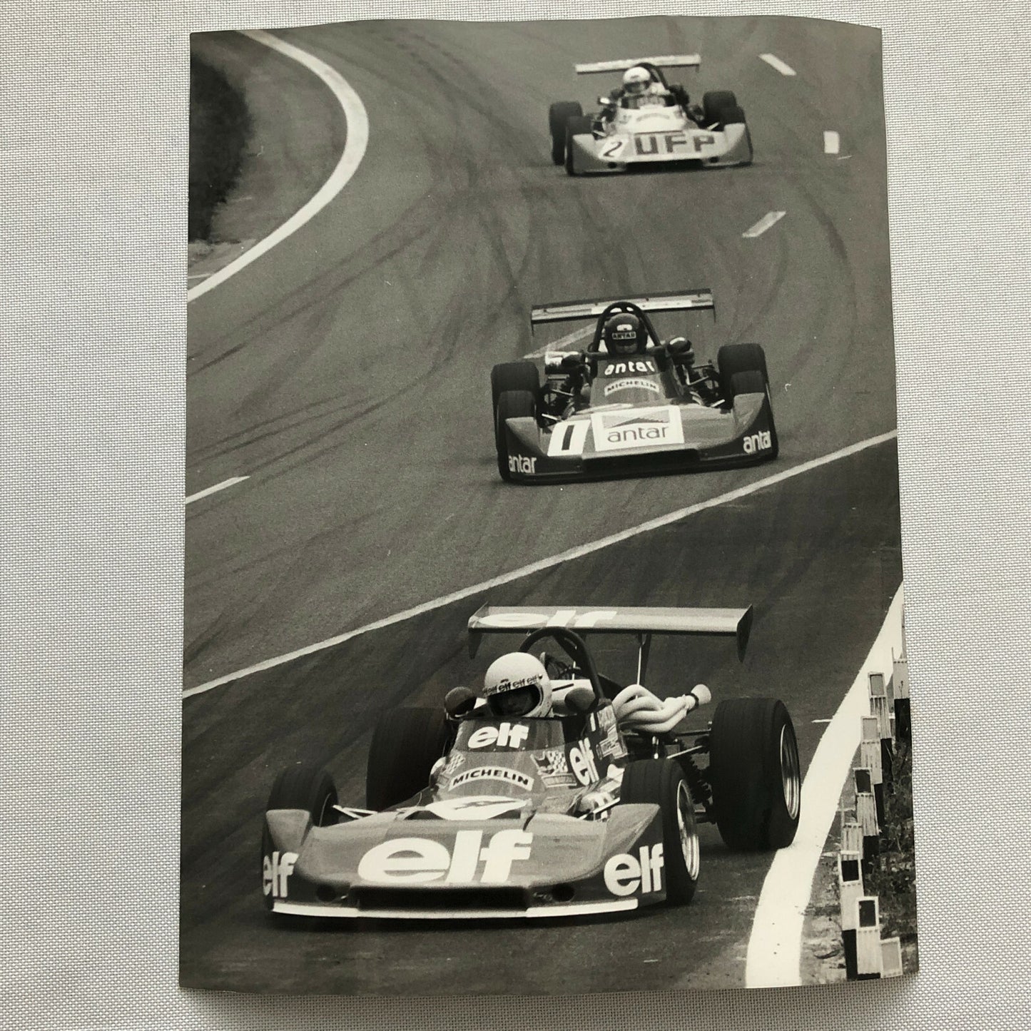 Vintage 1975 Formula 2 F2 Racing Photo Photograph Rouen Grand Prix Cars