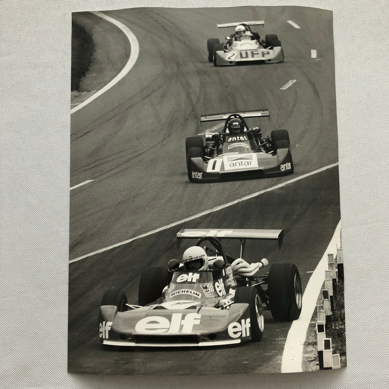 Vintage 1975 Formula 2 F2 Racing Photo Photograph Rouen Grand Prix Cars