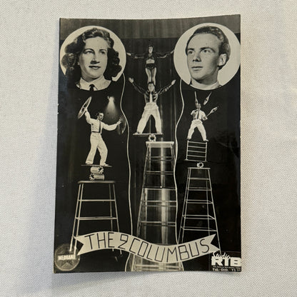 Vintage Circus Performer Act Photo Photograph Juggling Acrobat The 2 Columbus