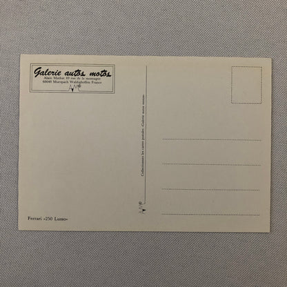 Ferrari 250 Lusso Illustration Art Postcard Post Card Alain Mathat