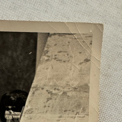 Vintage 1960s Miss Trophy Beauty Contest Bikini Model at Car Race Original Photo