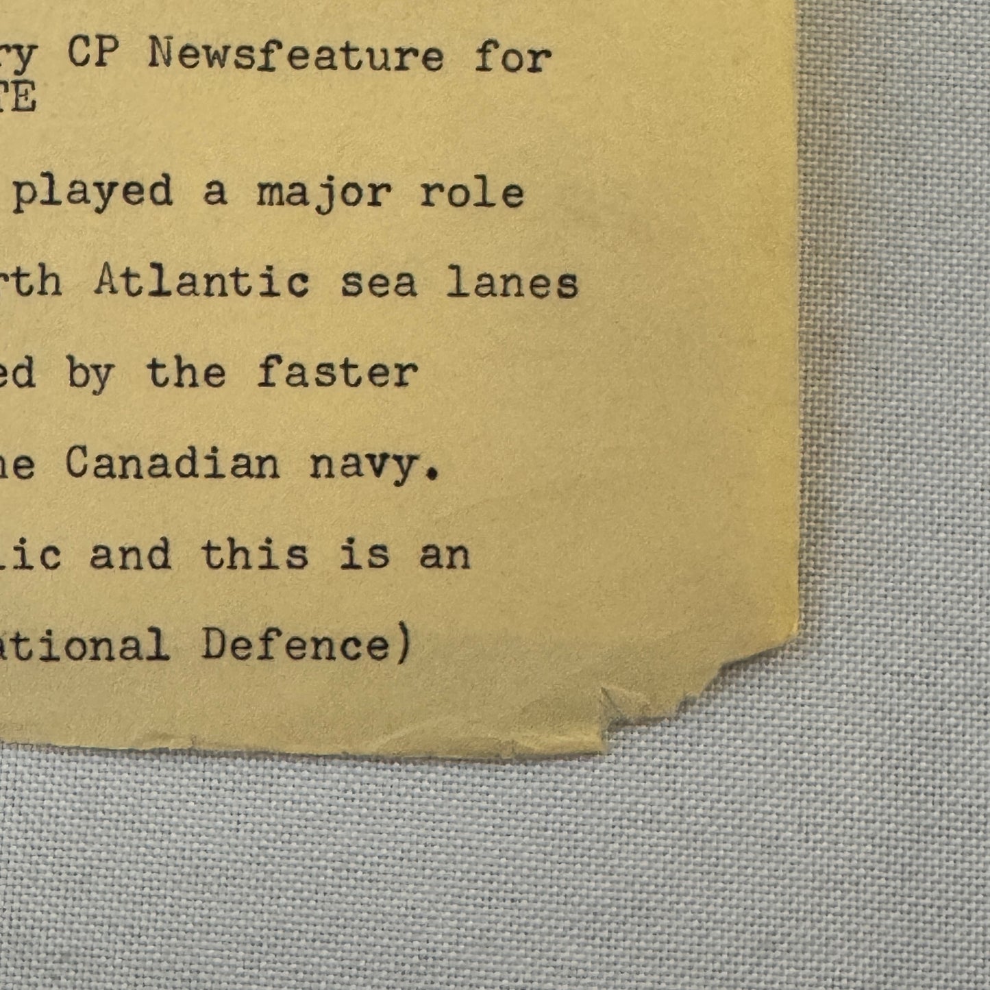 1953 Royal Canadian Navy Press Photo Photograph Warship Corvette Destroyer