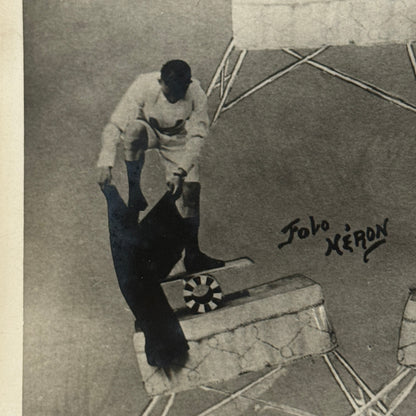 Vintage Circus Acrobat Balancing Act Photo Photograph Will Gomez